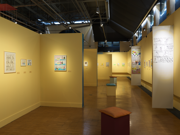 Scénographie de l'exposition "Dubouillon, dessinateur du quotidien" - Gilles Bernasconi