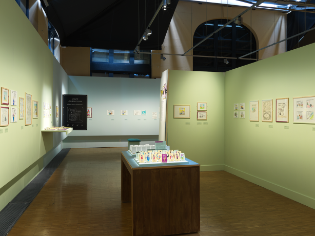 Scénographie de l'exposition "Dubouillon, dessinateur du quotidien" - Gilles Bernasconi