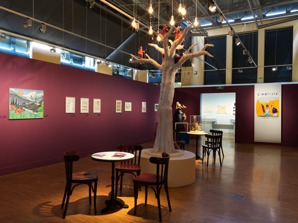 Scénographie de l'exposition "Dubouillon, dessinateur du quotidien" - Gilles Bernasconi