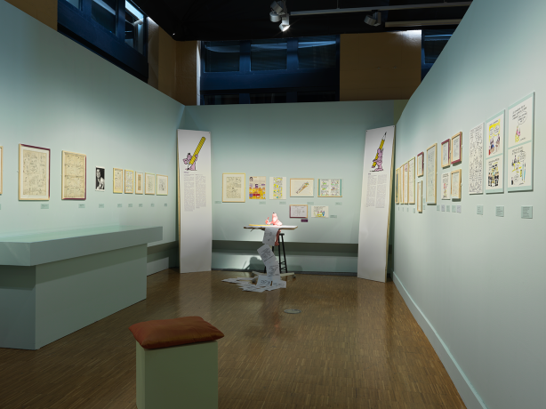 Scénographie de l'exposition "Dubouillon, dessinateur du quotidien" - Gilles Bernasconi