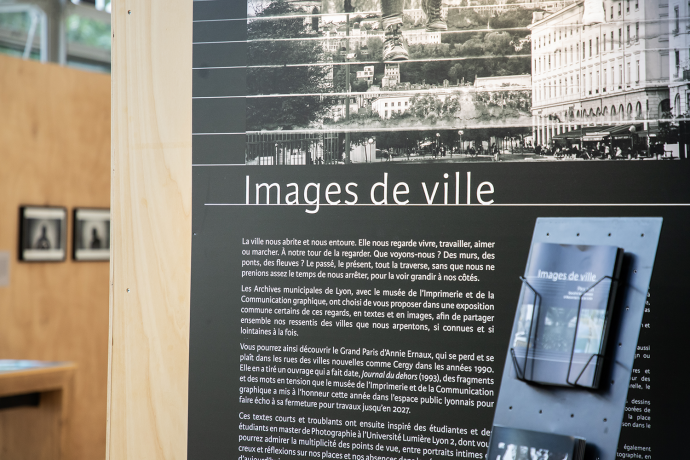 Scénographie de l'exposition "Images de ville" - S. Lowicki